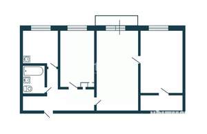 3-к квартира, вторичка, 56м2, 4/5 этаж