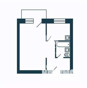 1-к квартира, вторичка, 41м2, 9/10 этаж