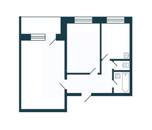 2-к квартира, вторичка, 42м2, 2/9 этаж