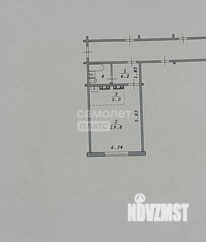 Студия квартира, вторичка, 33м2, 9/10 этаж