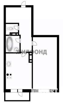 1-к квартира, вторичка, 41м2, 1/10 этаж