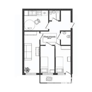 2-к квартира, вторичка, 84м2, 10/17 этаж