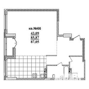 3-к квартира, вторичка, 87м2, 16/19 этаж