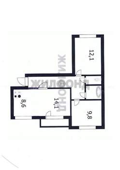 3-к квартира, вторичка, 62м2, 4/9 этаж