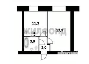 1-к квартира, вторичка, 35м2, 7/9 этаж