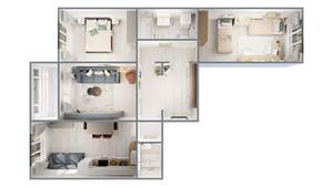 3-к квартира, вторичка, 81м2, 14/17 этаж