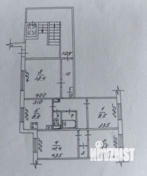 4-к квартира, вторичка, 78м2, 1/10 этаж