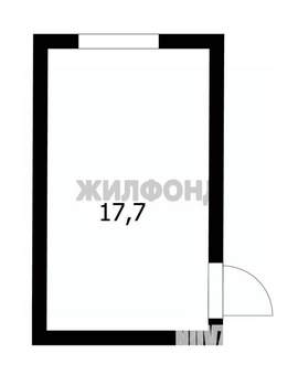 1-к квартира, вторичка, 18м2, 1/5 этаж