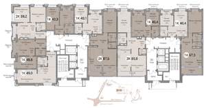 3-к квартира, вторичка, 88м2, 16/25 этаж