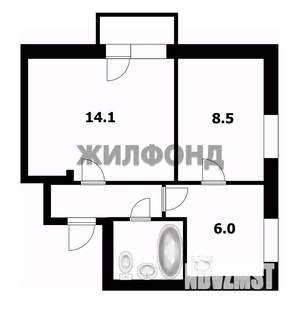 1-к квартира, вторичка, 35м2, 5/9 этаж