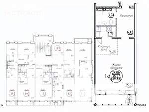 Студия квартира, вторичка, 39м2, 3/10 этаж