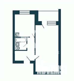 1-к квартира, вторичка, 32м2, 7/9 этаж
