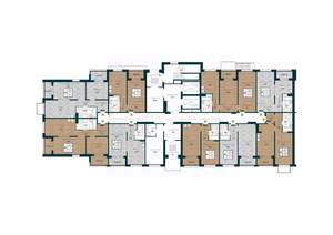 2-к квартира, вторичка, 66м2, 1/25 этаж