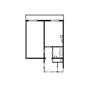 1-к квартира, вторичка, 40м2, 4/10 этаж