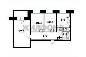 3-к квартира, вторичка, 57м2, 7/10 этаж