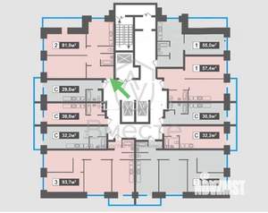 1-к квартира, вторичка, 77м2, 6/20 этаж