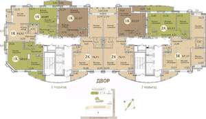 1-к квартира, сданный дом, 59м2, 23/23 этаж