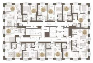 3-к квартира, вторичка, 53м2, 19/31 этаж