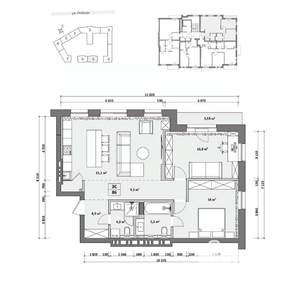 2-к квартира, вторичка, 90м2, 2/8 этаж