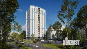 2-к квартира, строящийся дом, 56м2, 6/16 этаж