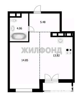 1-к квартира, вторичка, 39м2, 21/25 этаж