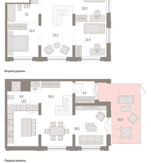 3-к квартира, вторичка, 141м2, 1/17 этаж