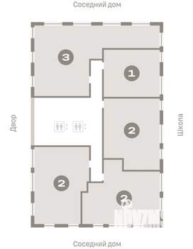 2-к квартира, вторичка, 71м2, 12/14 этаж