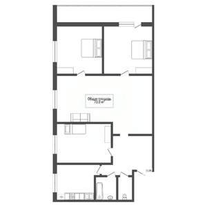 4-к квартира, вторичка, 70м2, 1/5 этаж