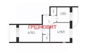 2-к квартира, вторичка, 54м2, 1/11 этаж