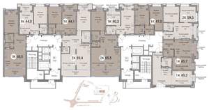 2-к квартира, вторичка, 69м2, 11/25 этаж