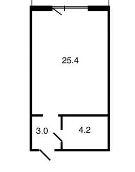 Студия квартира, вторичка, 33м2, 5/10 этаж