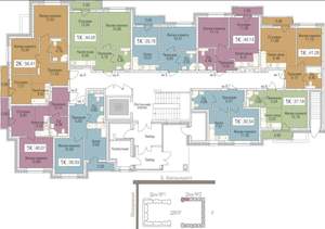 2-к квартира, сданный дом, 56м2, 1/9 этаж