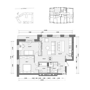 3-к квартира, вторичка, 89м2, 5/8 этаж