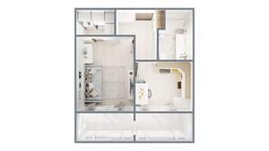 1-к квартира, вторичка, 39м2, 9/17 этаж