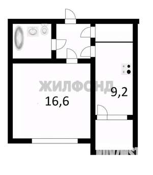 1-к квартира, вторичка, 32м2, 8/10 этаж
