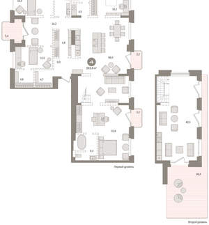 4-к квартира, сданный дом, 294м2, 8/11 этаж
