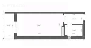 Студия квартира, вторичка, 30м2, 10/20 этаж