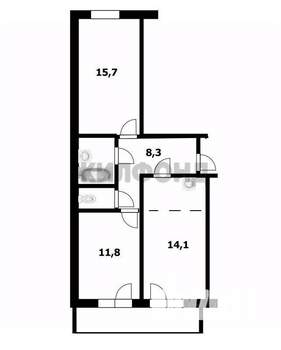 3-к квартира, вторичка, 59м2, 19/25 этаж