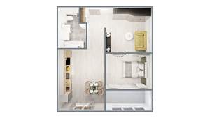 1-к квартира, вторичка, 42м2, 2/14 этаж