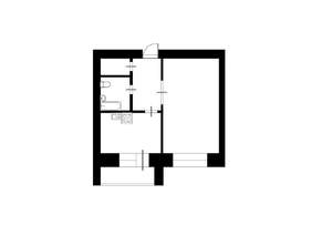 1-к квартира, вторичка, 40м2, 6/9 этаж