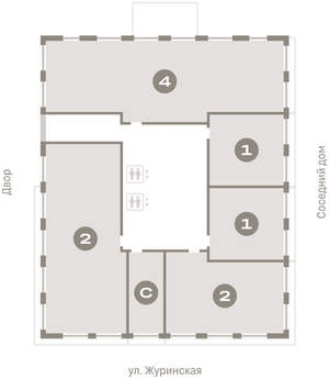2-к квартира, вторичка, 81м2, 2/24 этаж