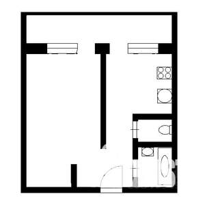 1-к квартира, вторичка, 34м2, 7/9 этаж