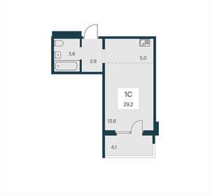 Студия квартира, вторичка, 29м2, 12/17 этаж