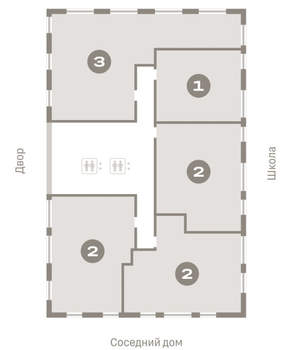 1-к квартира, вторичка, 50м2, 11/23 этаж