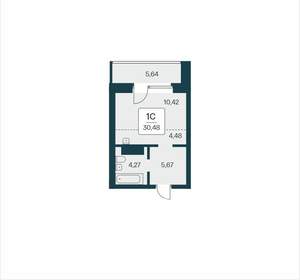 Студия квартира, вторичка, 30м2, 13/25 этаж