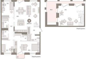 3-к квартира, сданный дом, 190м2, 10/11 этаж