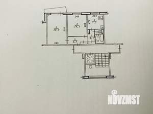 2-к квартира, вторичка, 52м2, 3/9 этаж