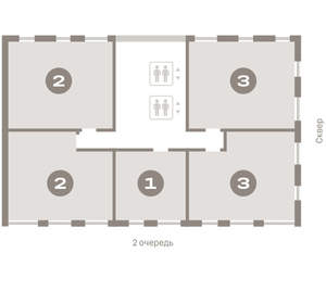 2-к квартира, вторичка, 78м2, 8/15 этаж