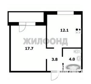 1-к квартира, вторичка, 38м2, 10/17 этаж