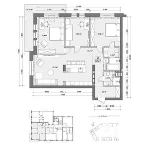 3-к квартира, вторичка, 119м2, 4/6 этаж
